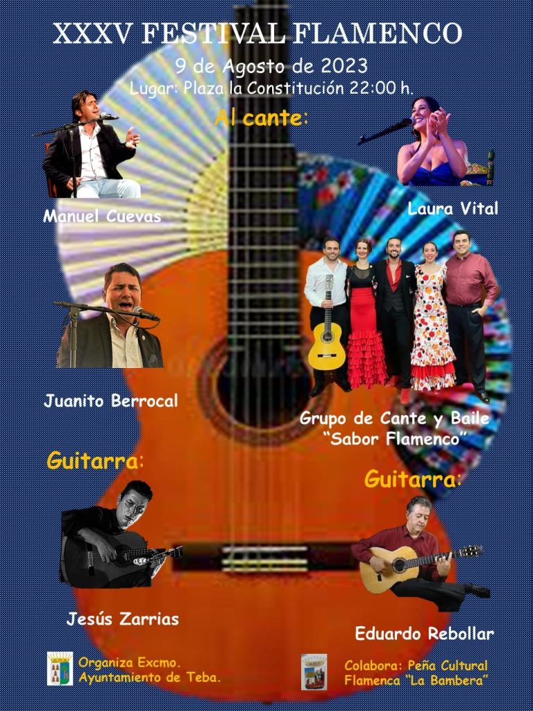 Laura Vital actuará el 9 de agosto en Teba con motivo del  XXXV Festival Flamenco de Teba