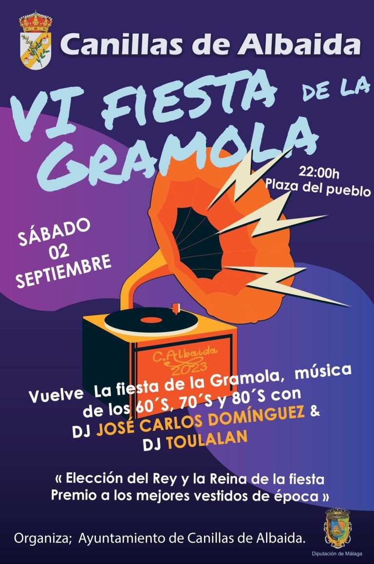 Canillas de Albaida homenajea a la música de los años 60,70 y 80 en la VI edición de la Fiesta de la Gramola