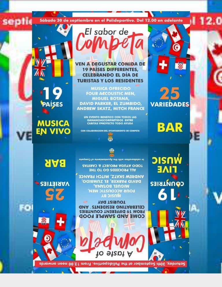 La gastronomía será el eje central del Día del Turista y del Residente de Cómpeta