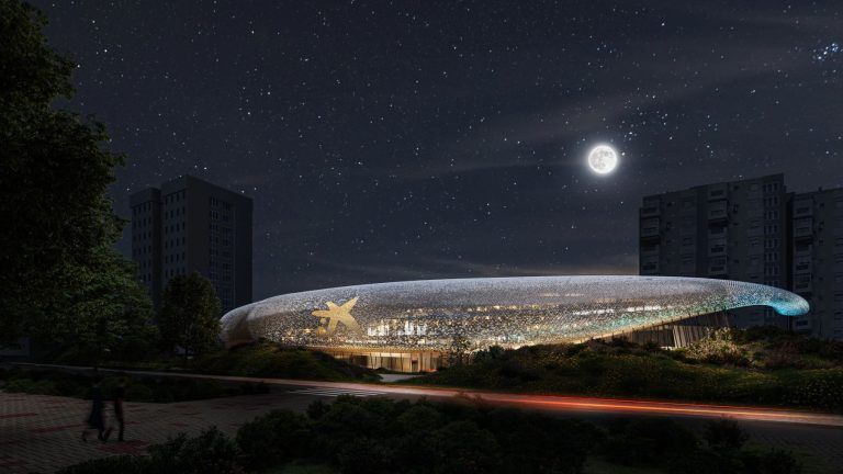 Gota de agua e inspiración en el cromatismo de Sorolla «emblema» del futuro CaixaForum de Málaga