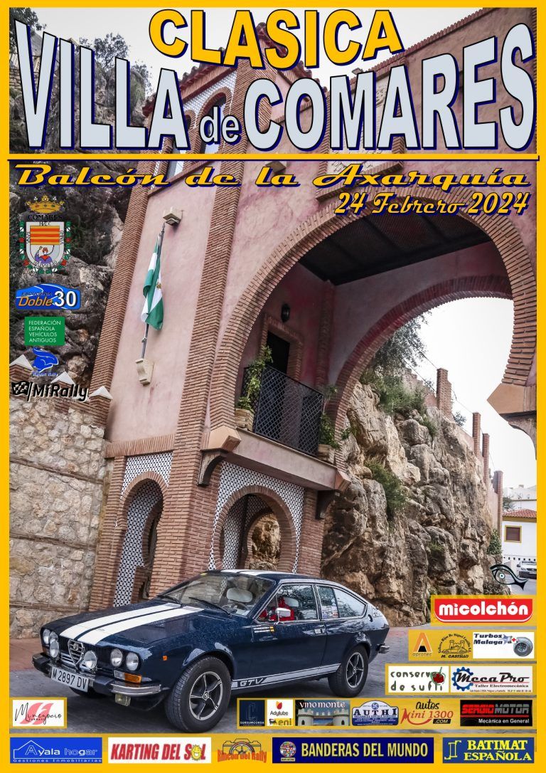 Alrededor de 60 vehículos de toda España participarán el próximo fin de semana en la  V Clásica Villa de Comares