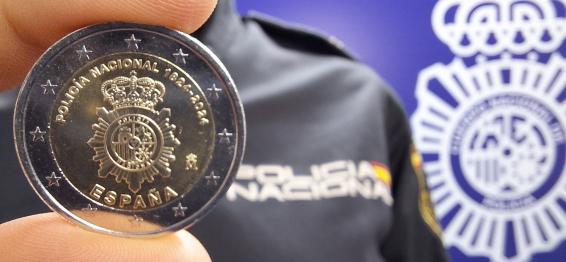 La Policía Nacional celebra sus 200 años con una nueva moneda de 2 euros conmemorativa