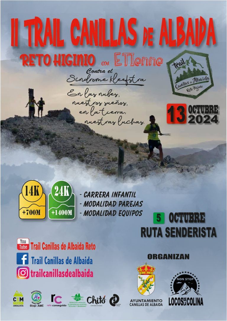 El II Trail Canillas de Albaida Reto Higinio recaudará fondos para Etienne, un niño veleño con síndrome de Kleefstra