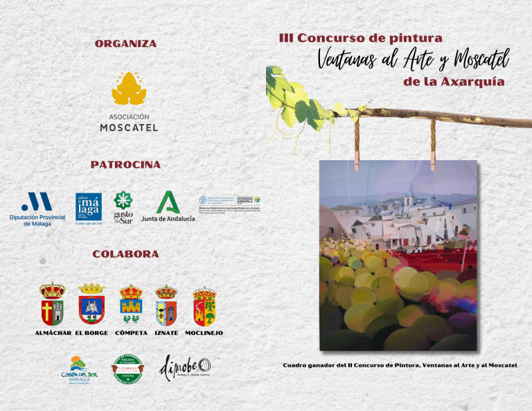 Convocado el certamen de pintura para promocionar la uva pasa moscatel de la Axarquía