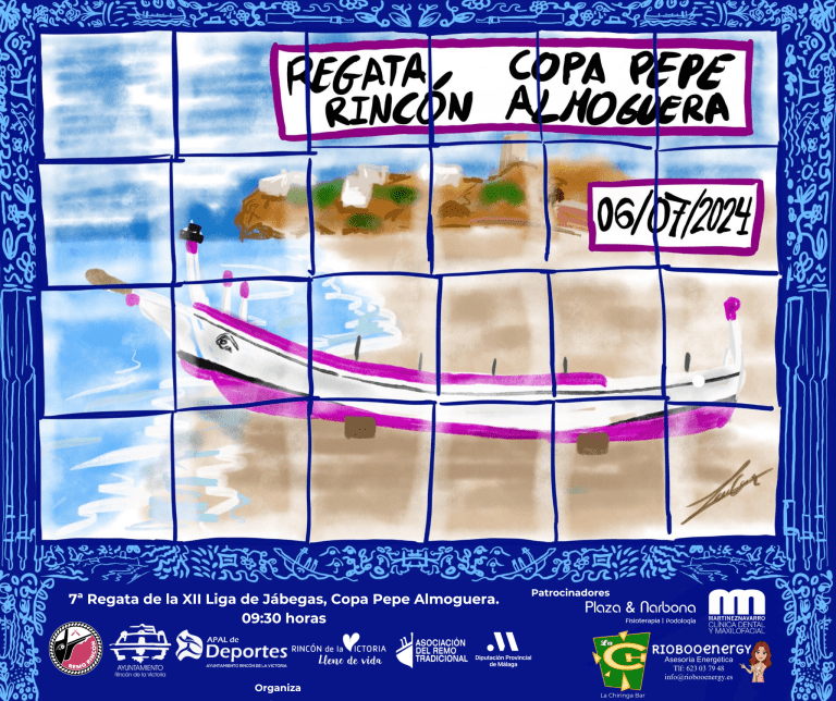Rincón de la Victoria acogerá la 7º Regata de la XII Liga Provincial de Jábegas, Copa Pepe Almoguera el próximo sábado 6 de julio