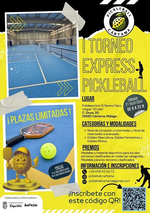 Primer Torneo Exprés de Pickleball- Cártama 2024