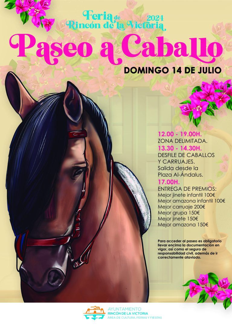 El tradicional Paseo a Caballos de la feria de Rincón de la Victoria acogerá por primera vez un desfile de caballos y carruajes de ámbito provincial