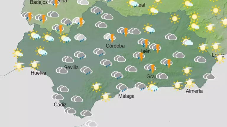 Llegan las lluvias: precipitaciones y tormentas para este sábado en la Costa del Sol