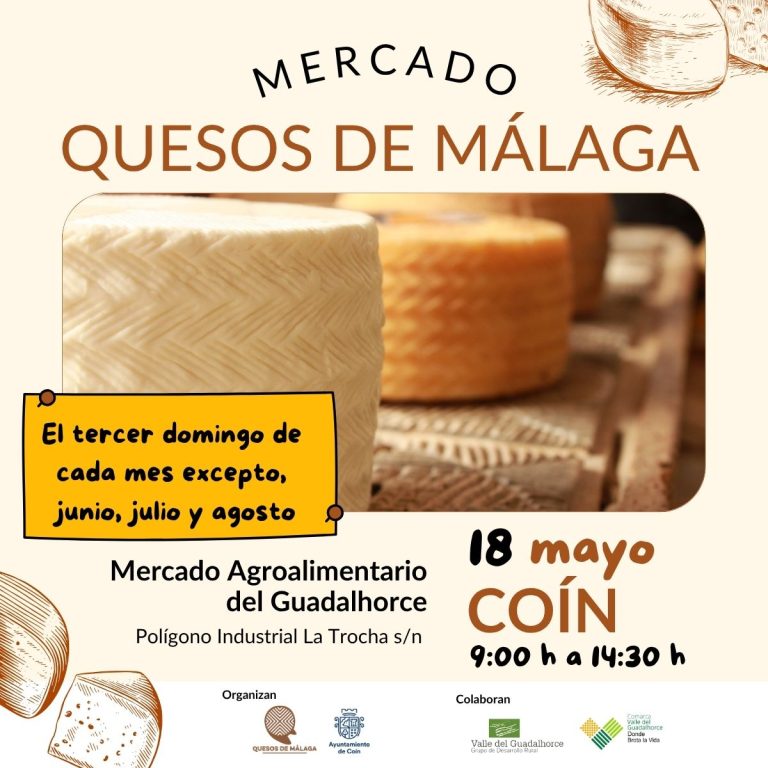 El Mercado Quesos de Málaga vuelve a Coín este fin de semana