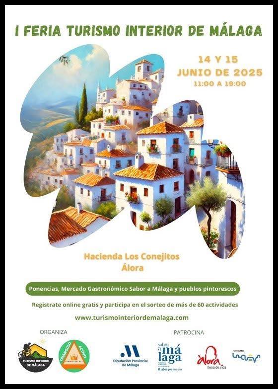 “Álora se convierte en epicentro del turismo rural: primera Feria de Turismo Interior los días 14 y 15 de junio”