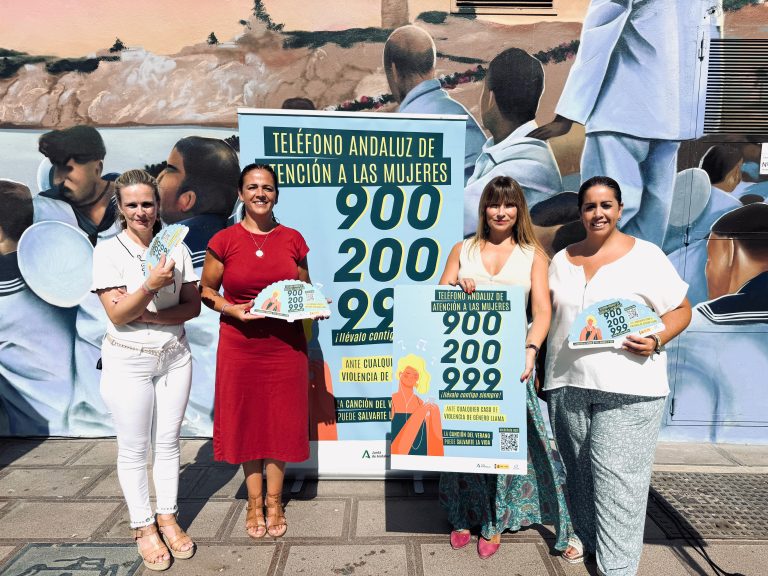 Presentación campaña verano teléfono 900 200 999 para prevenir la violencia de género y sexual este verano