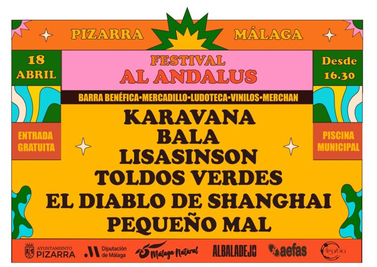 Pizarra celebra una nueva edición del Festival AI Ándalus con indie, rock y cultura para todos los públicos