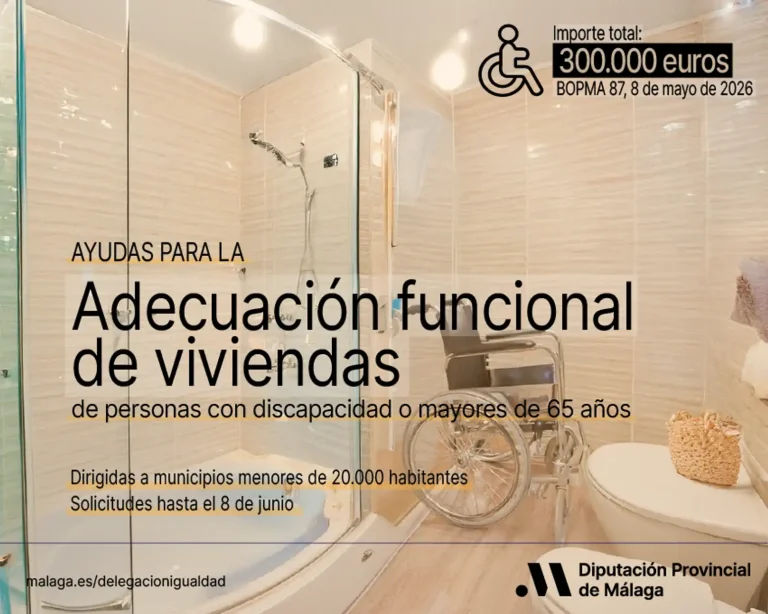 La Diputación abre el plazo de la convocatoria de ayudas para adecuación de viviendas, dotada con 300.000 euros