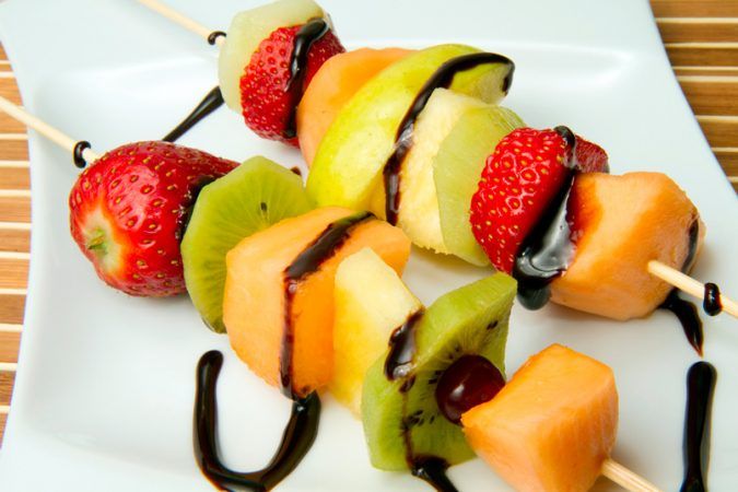 brocheta de frutas, axarquía
